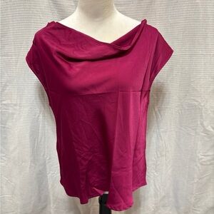Banana Republic Women's Fuchsia Drape Blouse